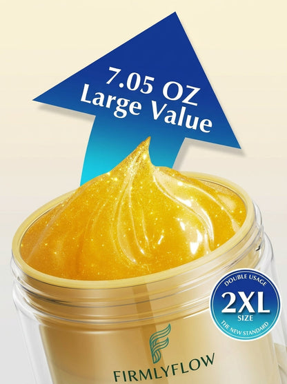 Firmlyflow™ 15-Day Fast-Acting Anti Cellulite Sculpting & Tightening Burn Gold Massage Cream | Cryo Thermo Firming Gold Gel for Belly Thigh But & Arm| WELLENESS，Refreshing Formula | Unisex Body Contouring Treatment for Men & Women |7.05 Oz